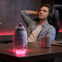 火箭蓝牙5.3便携立体声音箱（跨境OEM）FCC+CE双认证支持LOGO贴牌