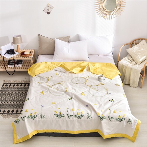 New pure cotton summer quilt wholesale Class A mother and baby air conditioning quilt 100% cotton washable cartoon summer quilt will sell gift quilt