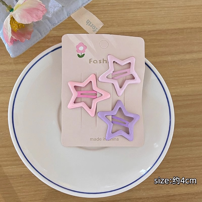 Cream five-pointed star-3 piece set