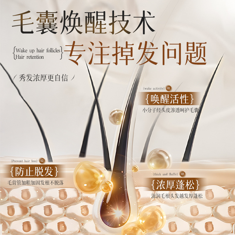 Jiangyue 抗脱毛シャンプー大容量ハーブジンジャー Polygonum Multiflorum エッセンスシャンプー植物エキスシャンプークリーム卸売|undefined