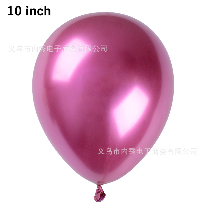 10-pulgadas 1,8G Bola de látex metálico ceremonia de boda fiesta boda decoración publicidad Internet celebridad globo de cromo cumpleaños