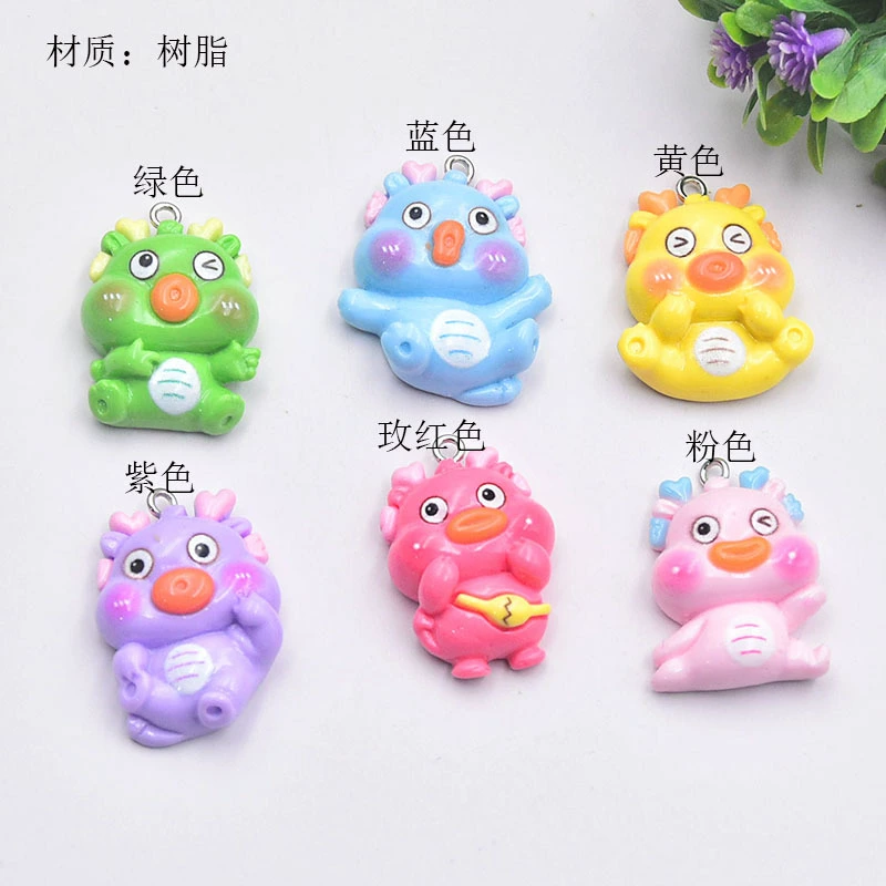 Мультяшный реалистичный динозавр, брелок, аксессуар с аксессуарами, ручная работа
