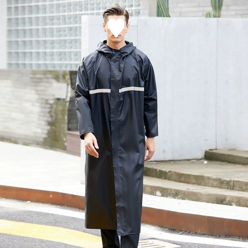 Long raincoat for men and women for hiking, increased thickness, wholesale