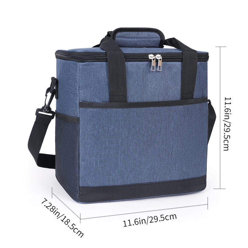 Bolsa de almuerzo de gran capacidad de Oxford, bolsas de almuerzo de gran capacidad, bolsas de hielo de picnic al aire libre, bolsas de almacenamiento transfronterizas, bolsas de almuerzo