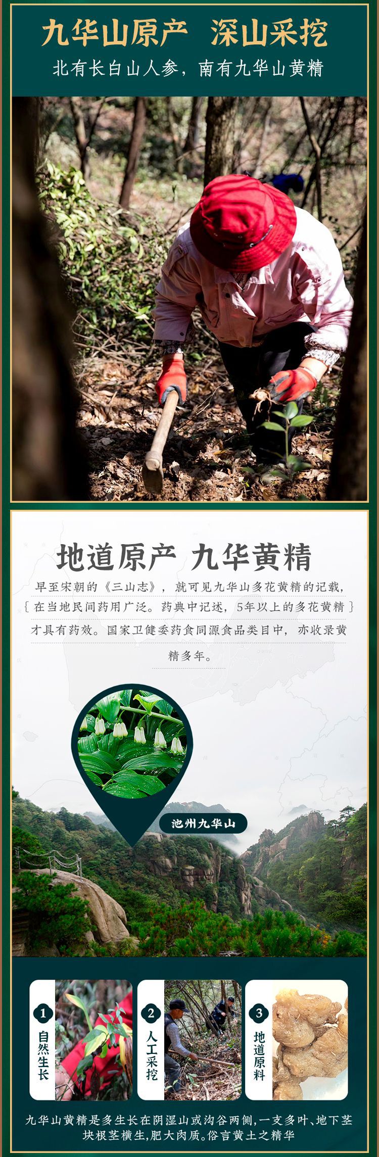 Nine-Steamed Jiuzhi Huangjing Sliced Tea Polygonatum Ready to Eat and Brew 360g Gift Box quality and texture