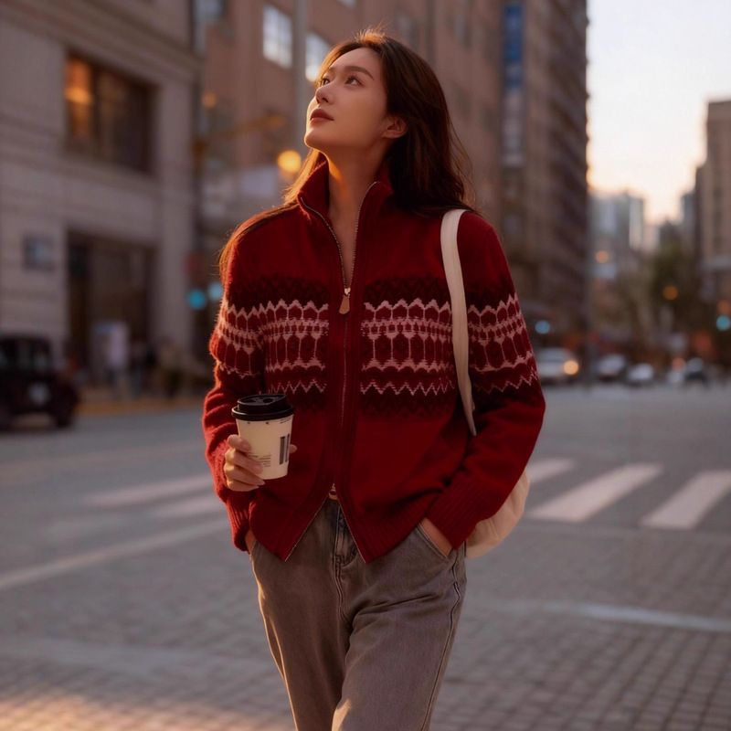 M High-End Version Lp Autumn and Winter Tops, Nanyou High-End Women's Clothing, Commuter-Style High-End Jackets, Sweaters, Wool Knit Cardigans