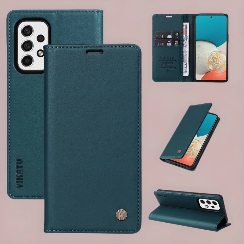 Suitable for Samsung A34 A72 Magnetic Flip A56 Mobile Phone Case A03S A02 Wallet Card M53 Protective Cover A30