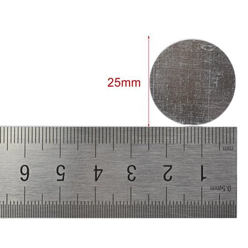 Круглая квадратная самоклеящаяся железная пластина для захвата инструмента Магнитная алюминиевая пластина для теней для век Нижняя двусторонняя клейкая железная пластина в наличии
