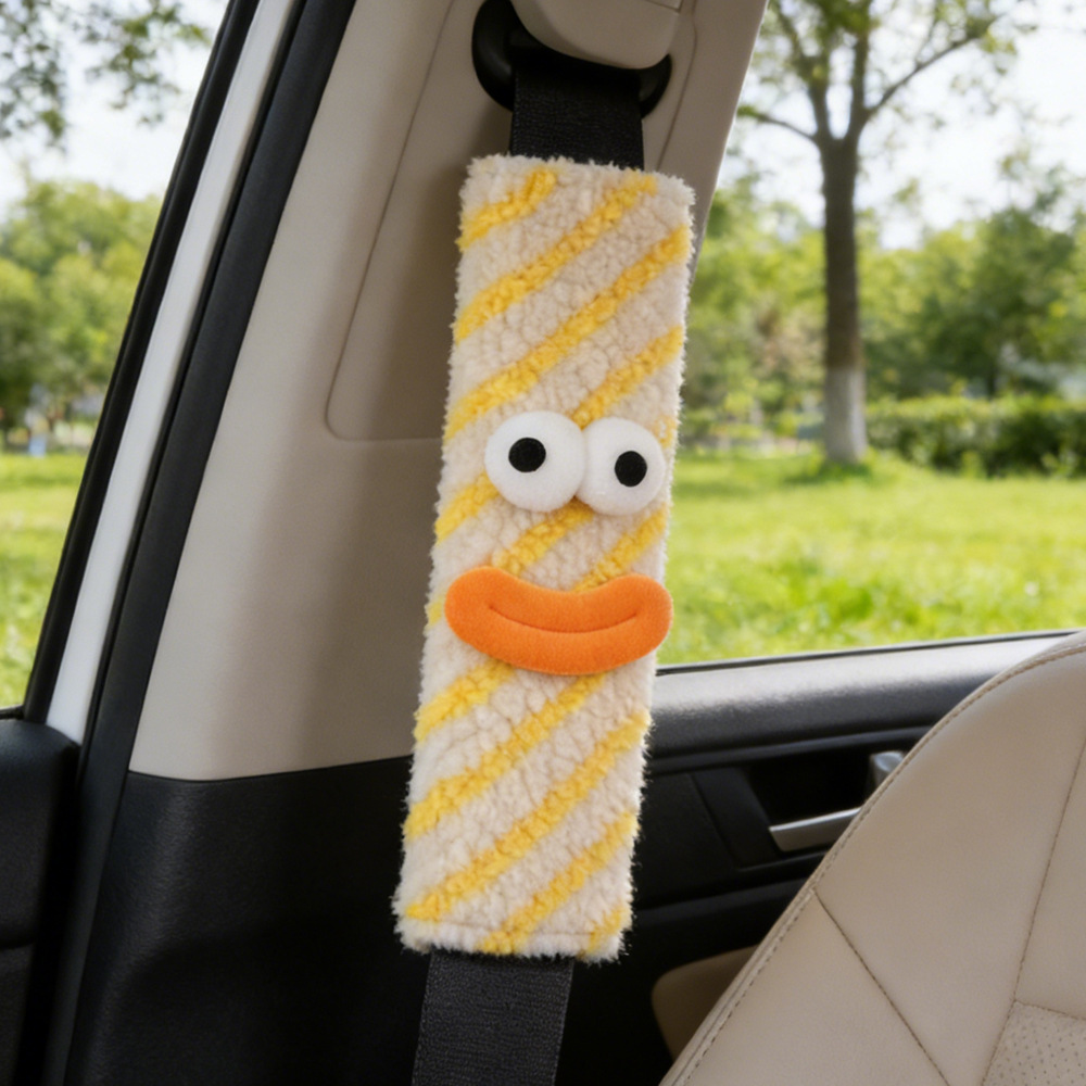 Funda Protectora para Cinturón de Seguridad de Felpa Sintética Decorativa para Auto image 9