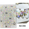 Nail stickers, fuchsia fake nails, adhesive plant lamp for nails, suitable for import, new collection, flowered