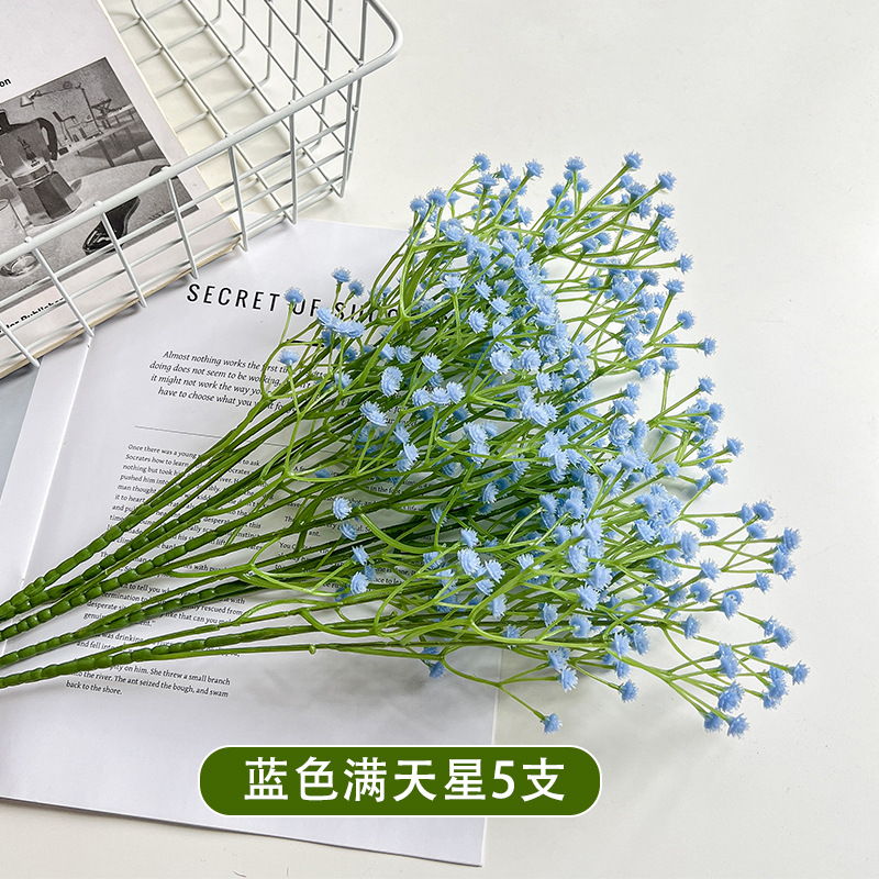Una sola flor de simulación de flores falsas de decoración de boda mano ramo de flores hechas a mano con sensación de goma suave flores de plástico al por mayor