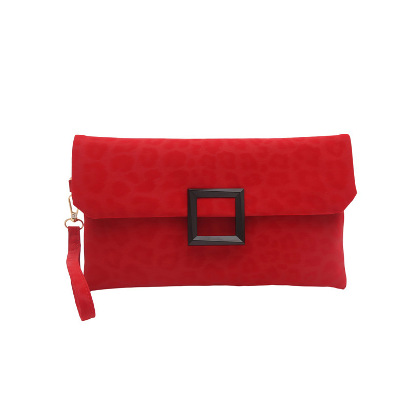 Nuevo bolso de cena de textura superior de color sólido, bolso de mano de moda casual simple y personal, sobre retro