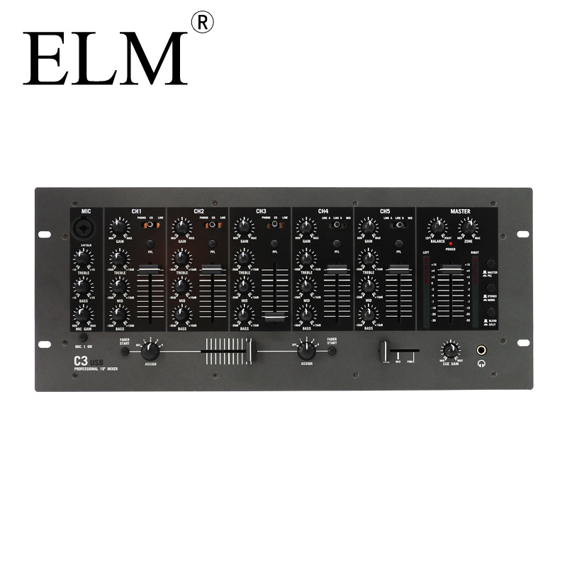 厂家直销 专业DJ调音台C3 USB 混音器