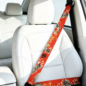 JDM universal car seat belts with logos, high-quality nylon seat belts, suitable for most cars, and available for drop shipping