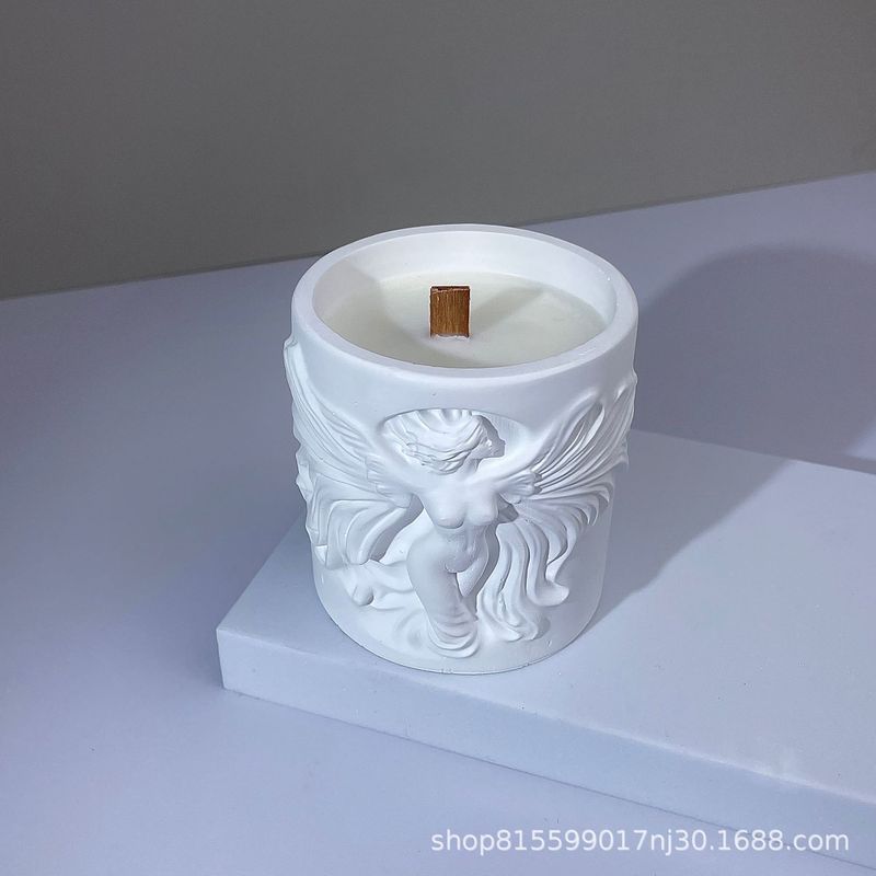 クロスボーダー自由の女神の香りのキャンドルカップクリエイティブヨーロッパレリーフキャンドルホルダー diy 石膏空カップインスタイル装飾品|undefined