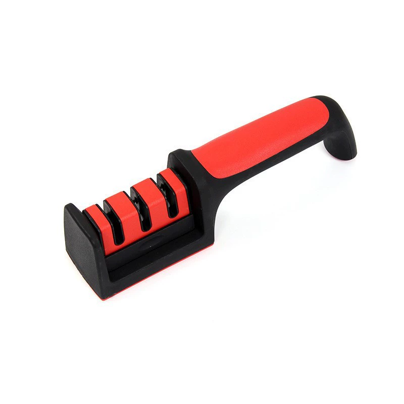 Kitchen quick sharpener can be hung with double-sided four-section whetstone wholesale diamond manual kitchen knife portable wall hang
