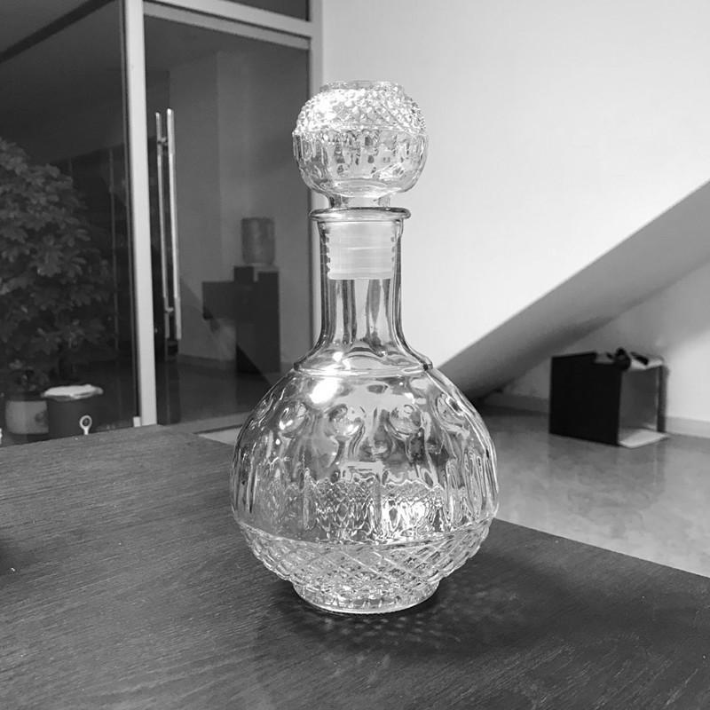Fabricantes de vinos 50ml 1000ml botellas de prueba creativas botellas de vino rosado de diamante transparentes botellas de vino extranjero