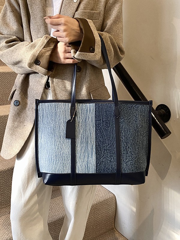 Bolsa de hombro de tejido de gran capacidad para mujeres 2024 nuevo estilo transfronterizo de alta calidad, bolsa de viaje práctica casual