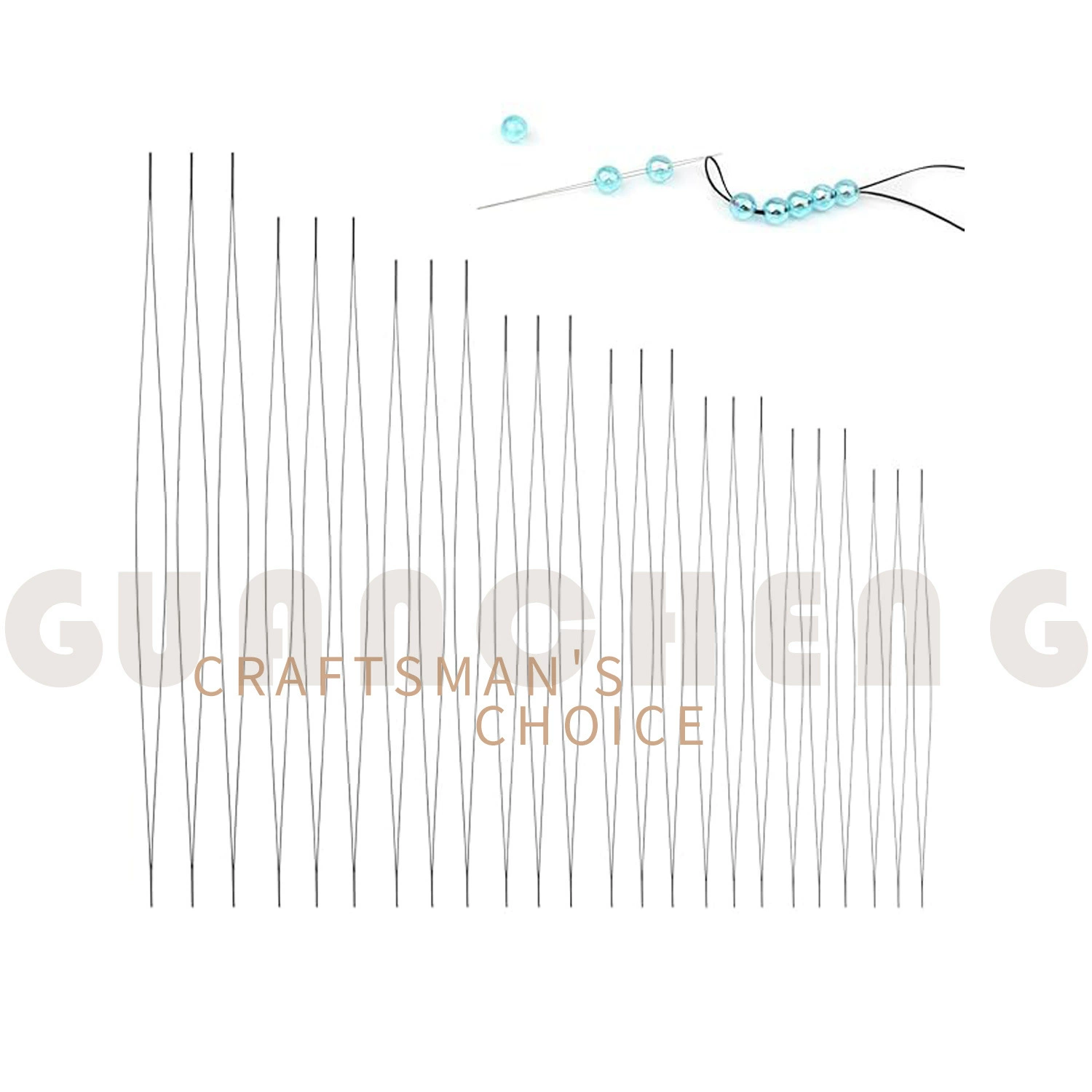 Прямые поставки с фабрики иглы для бисера, иглы со средним отверстием, иглы для нанизывания «сделай сам», ручные иглы для бисера, длинные иглы для бисера, иглы для бисера.