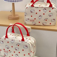 新款可爱猫咪化妆包女大容量三层化妆品收纳包便携外出旅行收纳袋