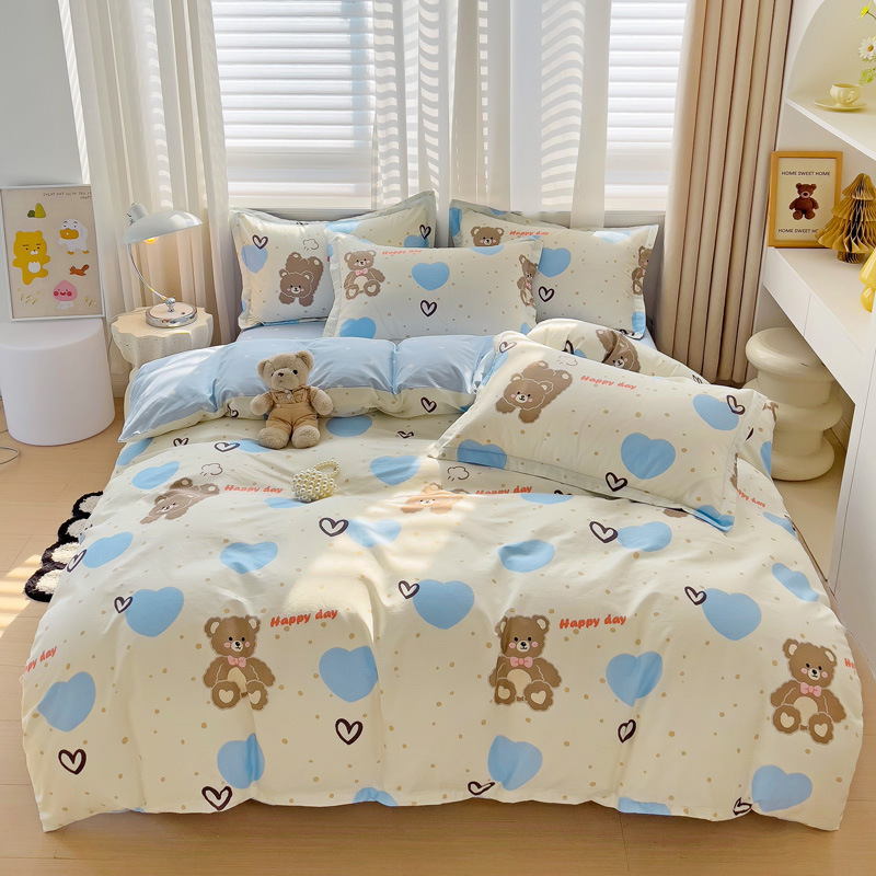 New Cotton Quilt Cover Fresh Pure Cotton Single Quilt Cover Xinjiang Cotton Quilt Cover Printed Pure Cotton Pillowcase Nantong Home Textile