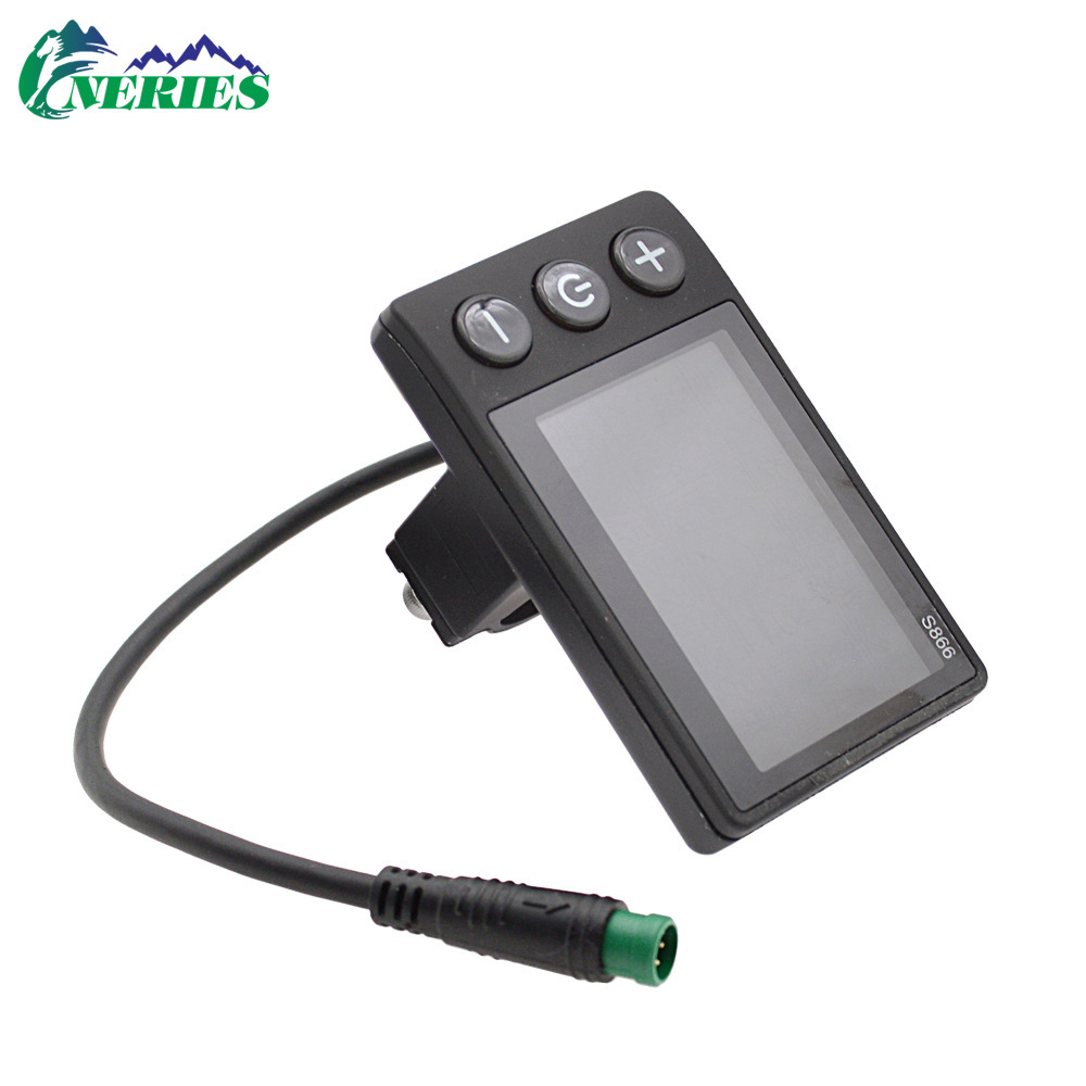 Color Screen Electric Bicycle Five-Core Waterproof Head Speed Instrument Mountain Bike S866 Intelligent Lcd Lcd Display