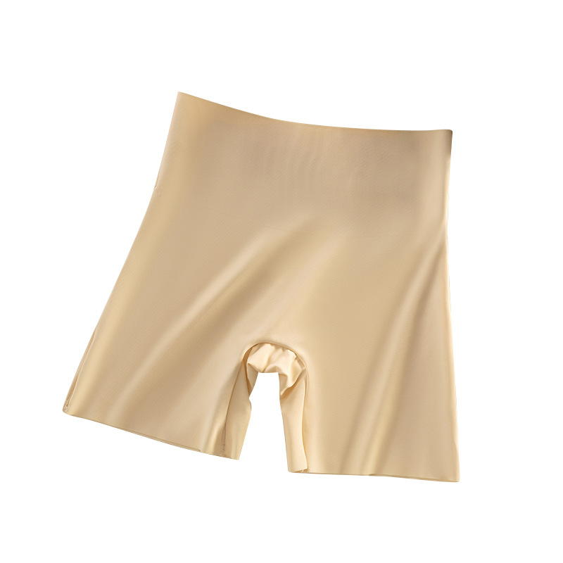 Pantalones de seguridad para niñas para evitar la luz, nueva ropa interior sin costuras de seda de hielo para mujeres, pantalones de seguridad bóxer de abdomen dos en uno