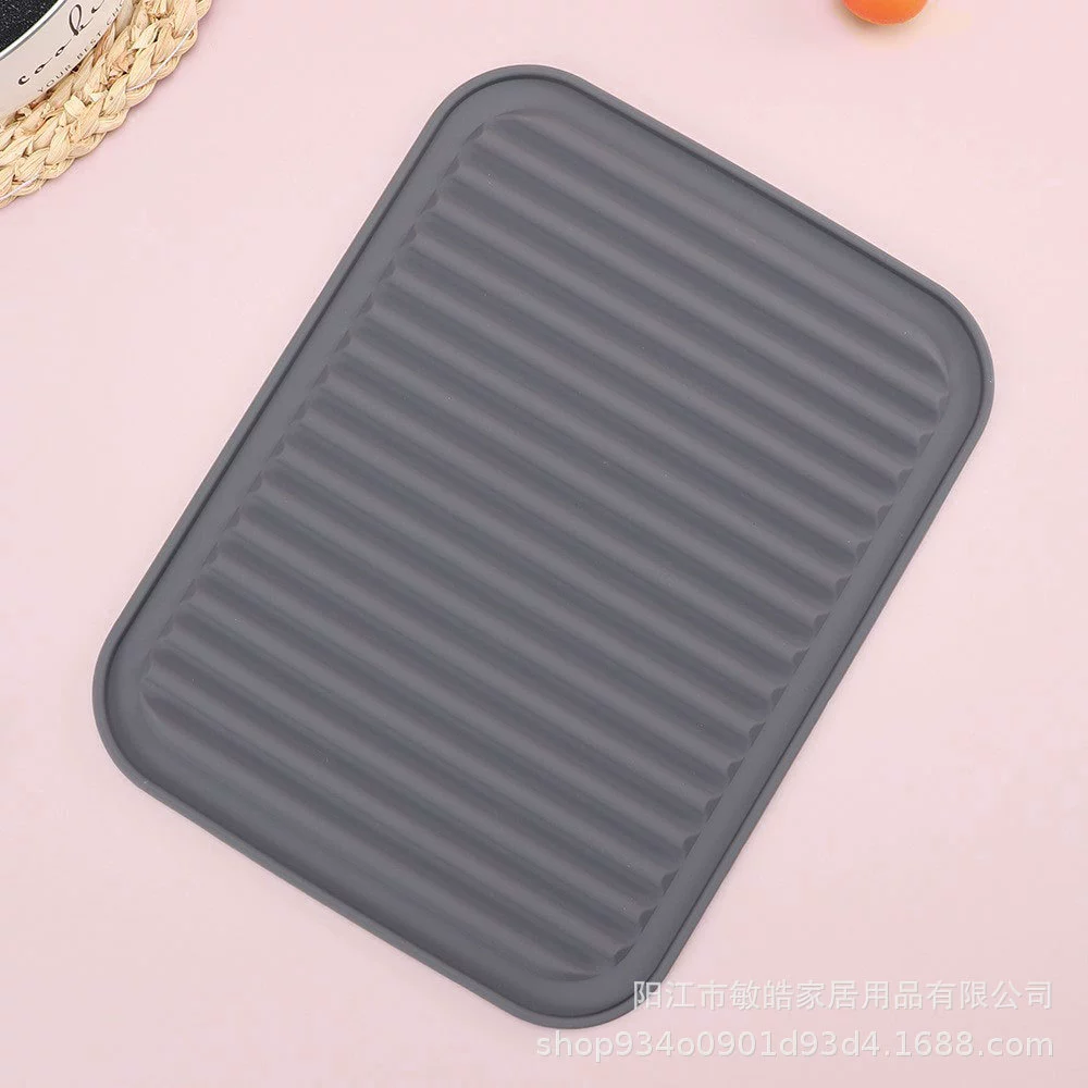 jh Силиконовая нескользящая изоляционная подкладка для кухни 29×22.5×2 см серый/случайный цвет