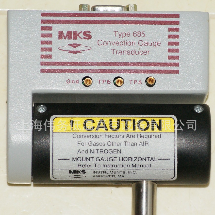 MKS Type 685 Convection Gauge Transducer (Model# 685AD5)