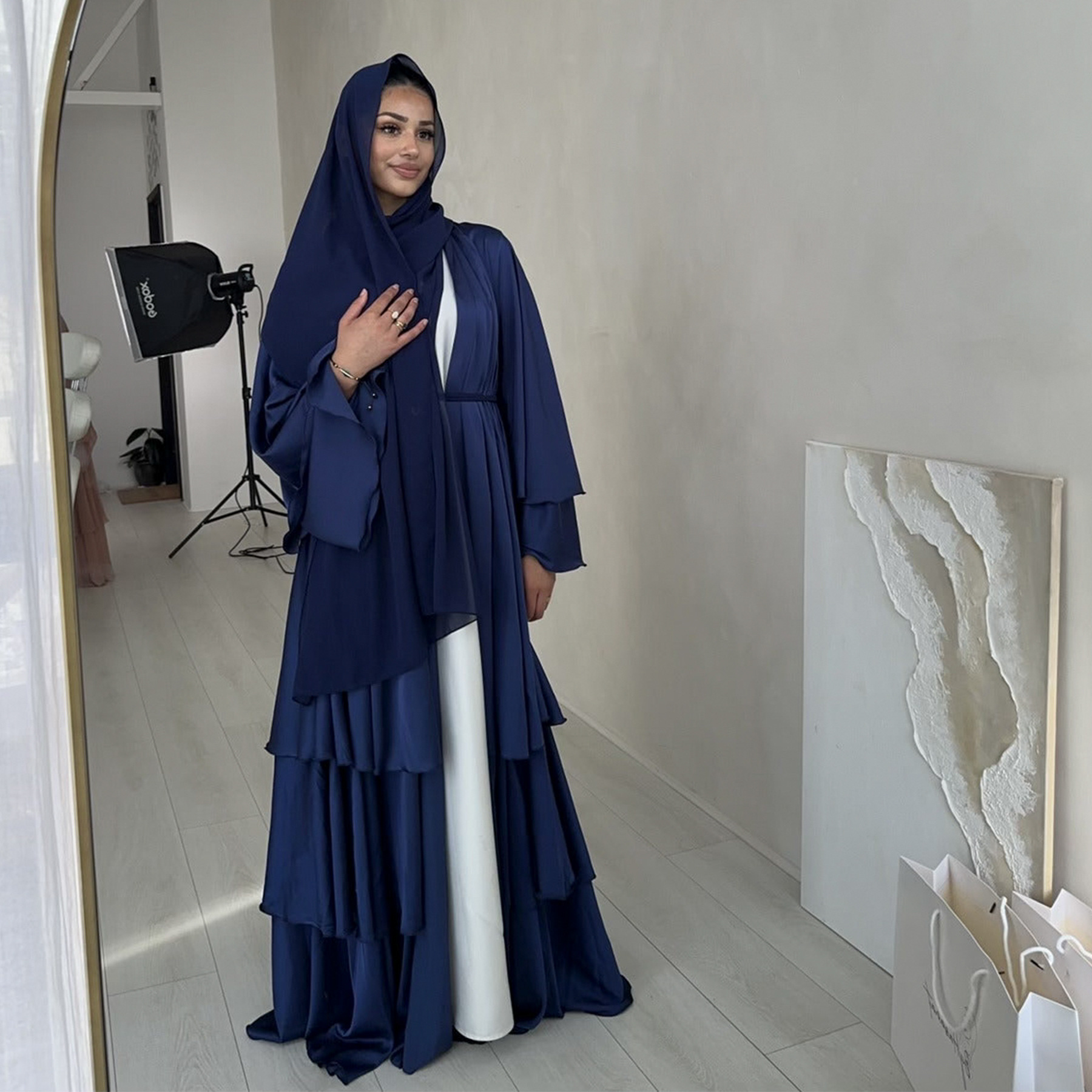 Loriya2024 Middle East Turkey Dubai Exquisite Elegant Cardigan Robe LR706_ecoleips.com