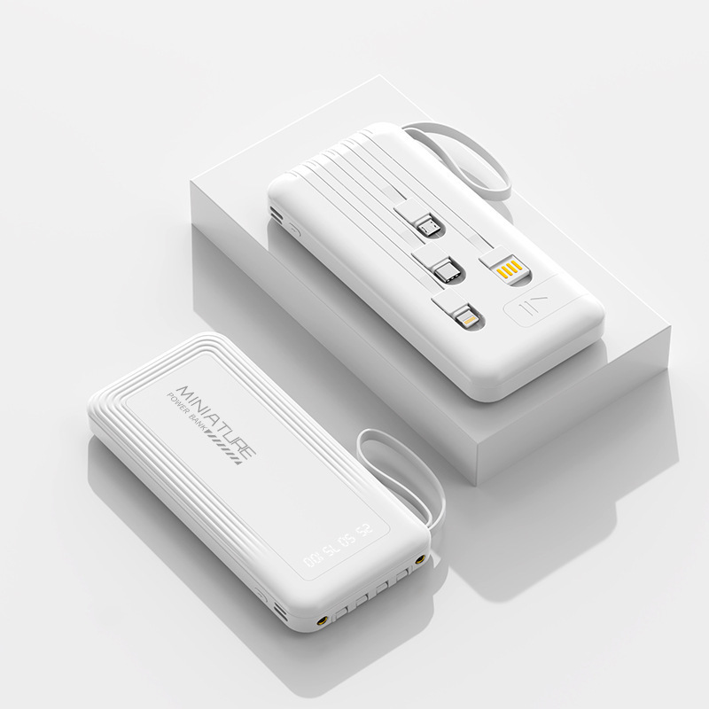 携帯電話ホルダー、モバイル電源、内蔵ケーブル、20000mAhパワーバンク、カスタムギフトロゴ、急速充電バッテリー|undefined