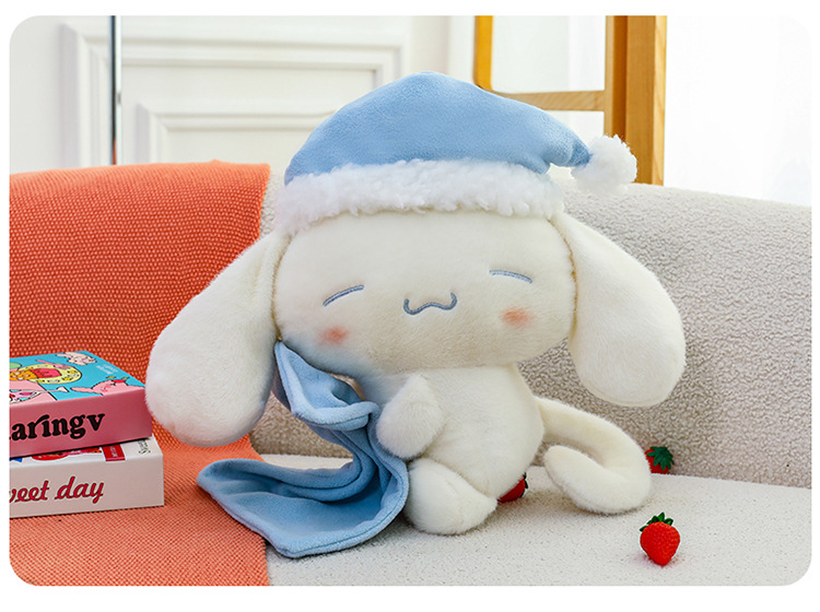 Sleeping Cinnamon Dog Doll Popular Internet Celebrity Toy Children's Soothing Companion Little White Dog Stuffed Pillow Girls' Festival