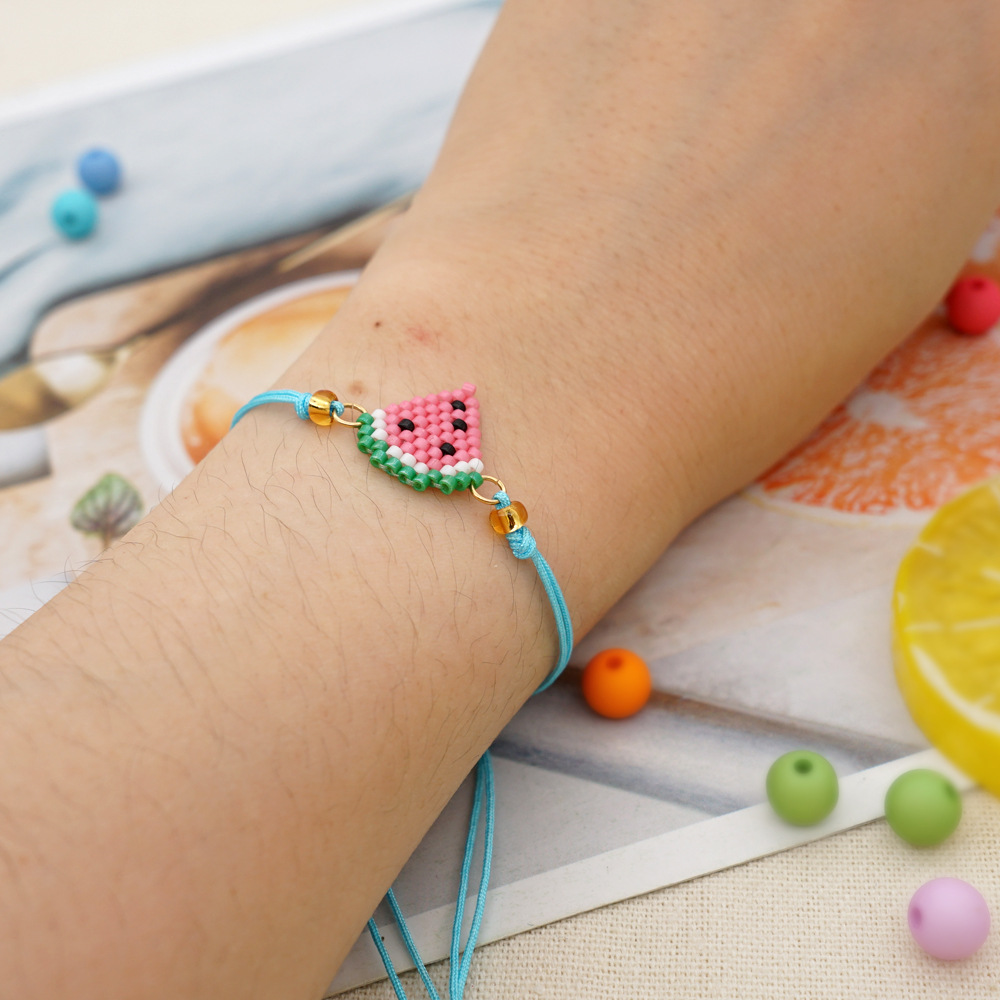 Nihaojewelry wholesale jewelry simple sea turtle Miyuki beads handwoven watermelon childrens braceletpicture17