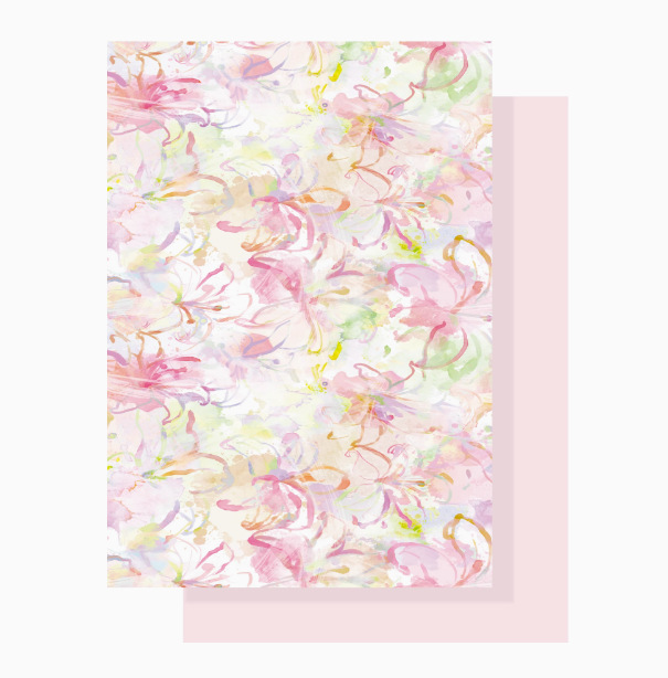 Papel de embalaje floral colorido romántico de siete colores, embalaje de regalo hecho a mano de bricolaje, floristería, papel de embalaje de flores