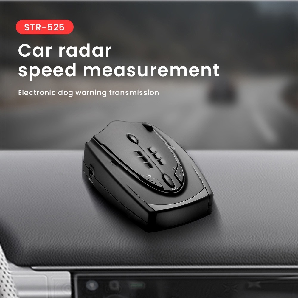 STR525 electronic dog full-frequency radar speedometer car electronic radar electronic dog in Chinese, English and Russian