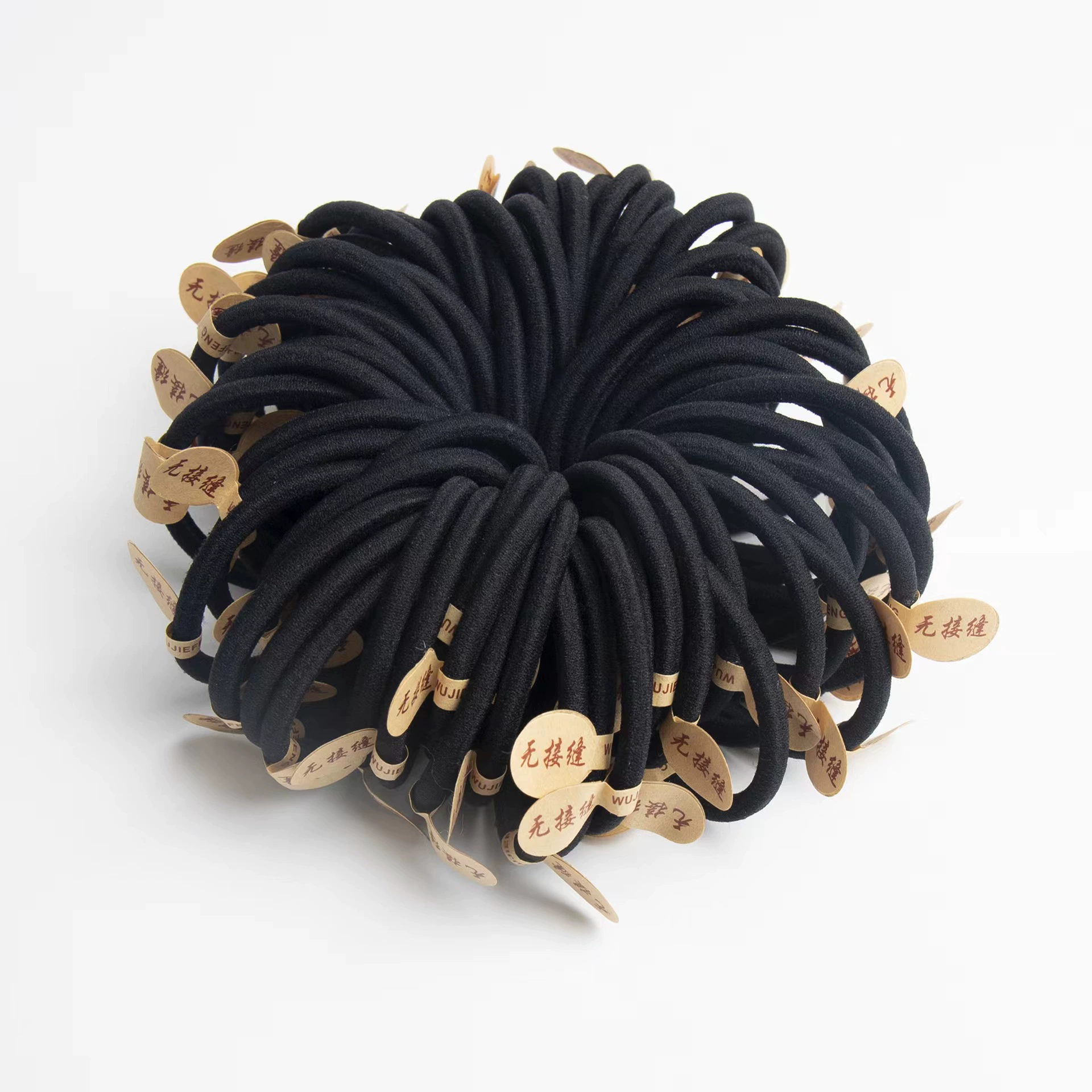 Южная Корея высокая эластичная веревка для волос бесшовная смелая резинка для волос черная резинка для волос Веревка для волос женская 2 юаня магазин аксессуаров для волос