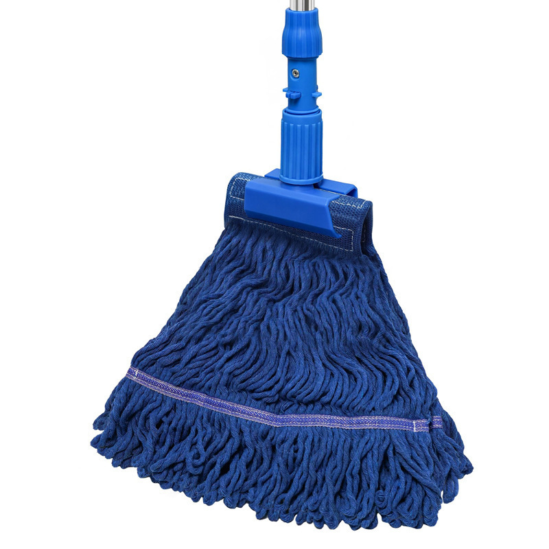 Amazon Commercial Mop, Ring End Line Industrial Mop, Heavy Duty Mop Head, for Floor Cleaning, Blue