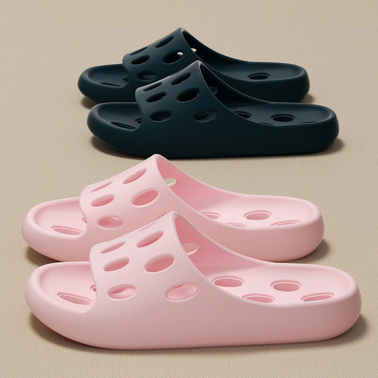 Bathroom Bath Leakage Sandals and Slippers Home Women's Non-slip and Non-stinky feet Summer Indoor Cave Shoes Quick-drying Slippers for Men