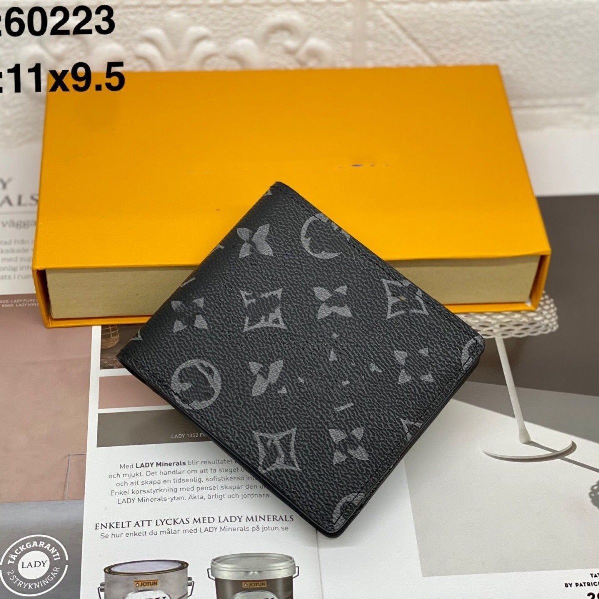 驴家钱包时尚大logo多卡位卡包经典老花零钱包高品质好看实用小巧