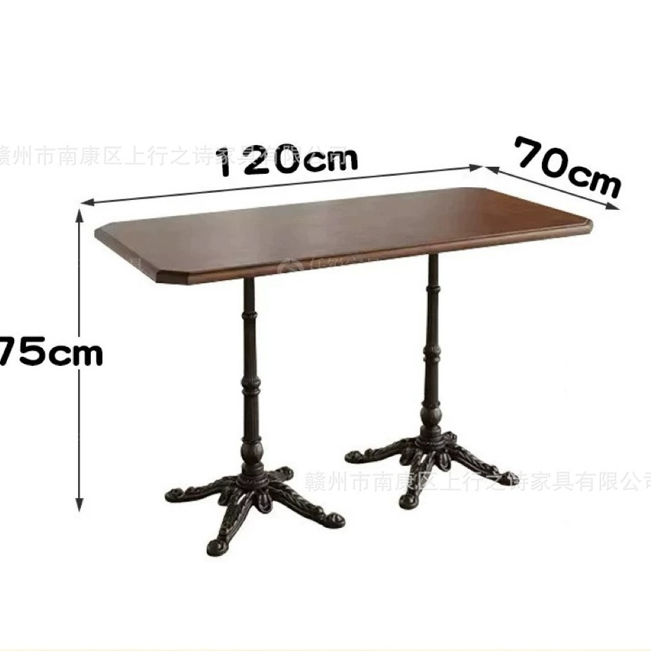 Mesas y sillas de cafetería retro Sillas de comedor de estilo chino americano Sillas de restaurante occidental Sillas y sillas de cafetería Un juego completo de mesas de taberna