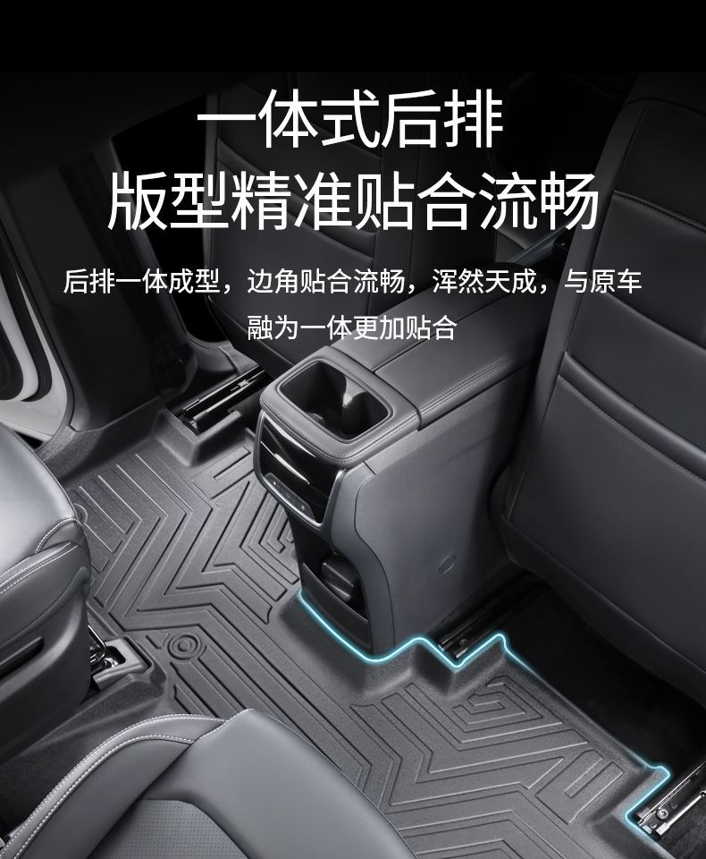 TPE door sill covers for China Heavy Duty Truck Weichai U7 floor mats, U70plus 5-seater and 7-seater special full-cover car floor mats
