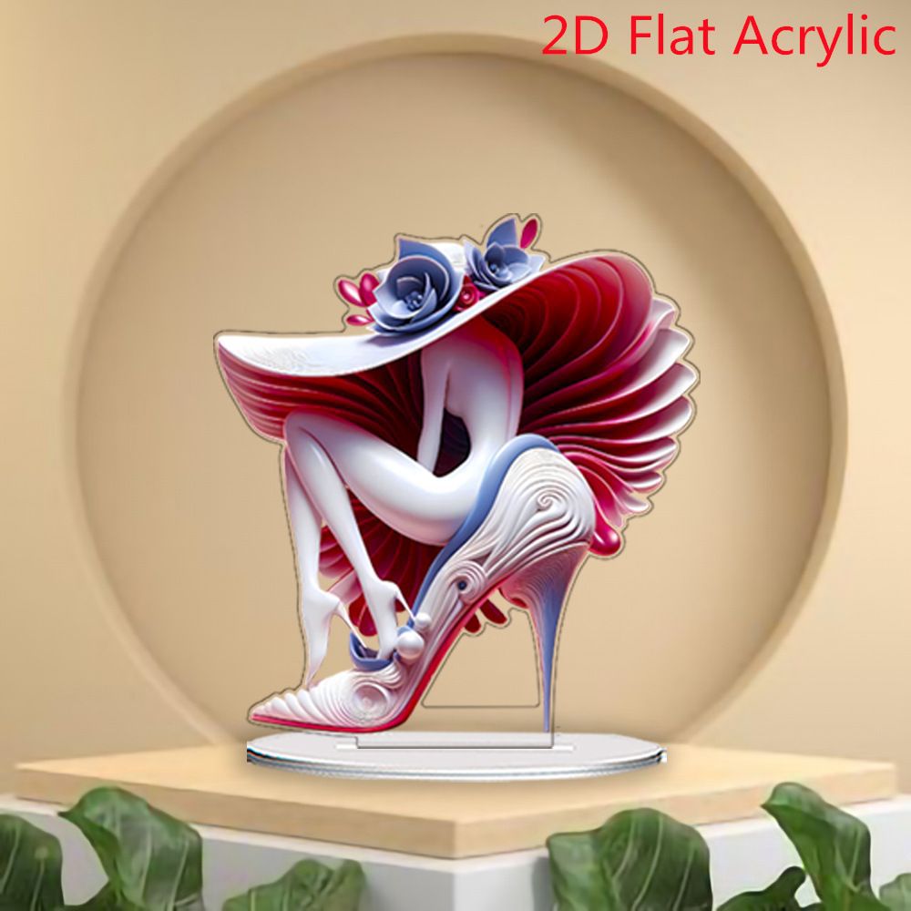 Ventas transfronterizas de dibujos animados de belleza zapatos de tacón creativos para el hogar sala de estar decoración de escritorio de alta calidad regalos