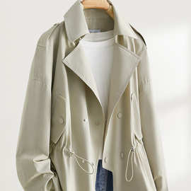 工厂爆款夹克风衣女士2025秋新款上衣春春薄款短款外套女洋气大码