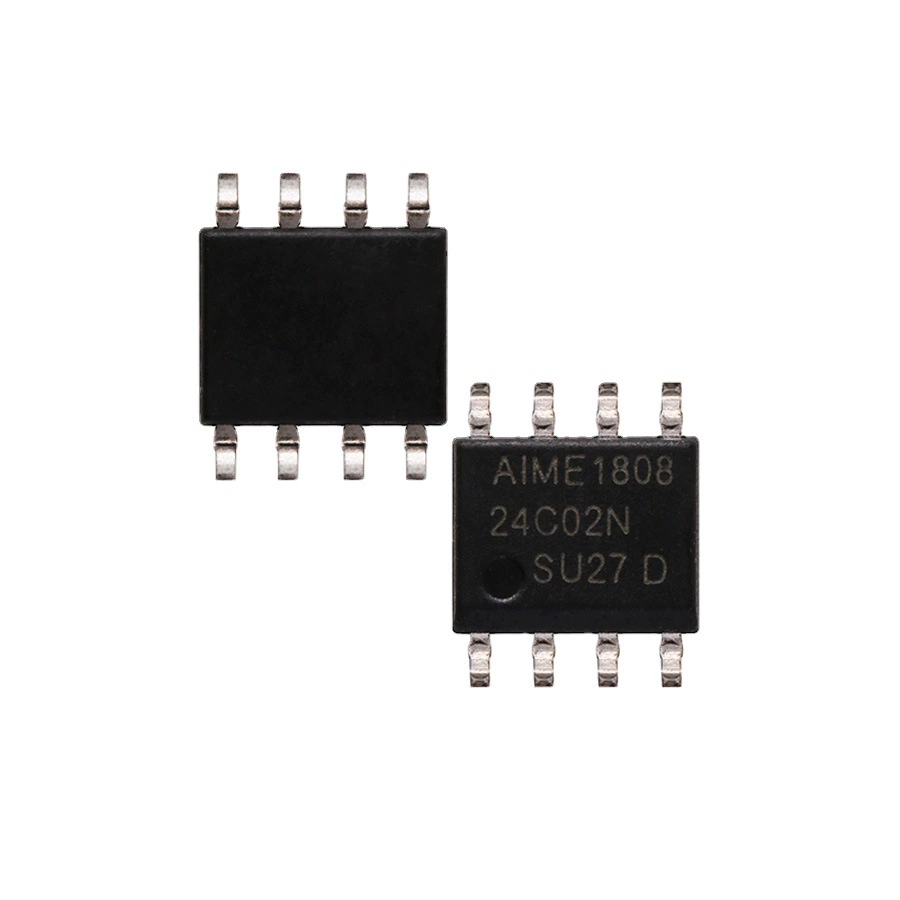 Хранение IC-чип AT24C02N SOP8 с восемью выводами, последовательное CMOS EEPROM
