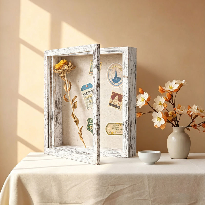 Cross-Border Wooden Magnetic Flip-Top Hollow Three-Dimensional Photo Frame Butterfly Specimen Frame Pet Memorial Photo Frame Empty Frame Cross-Border Wooden Magnetic Flip-Top Hollow Three-Dimensional Photo Frame Butterfly Specimen Frame Pet Memorial Photo Frame Empty Frame