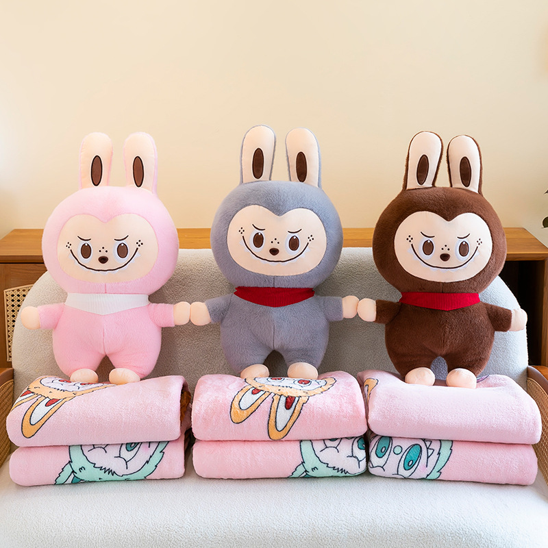 Nueva frontera Labu almohada colcha dos en uno peluche juguete burbuja Matrab tela siesta manta