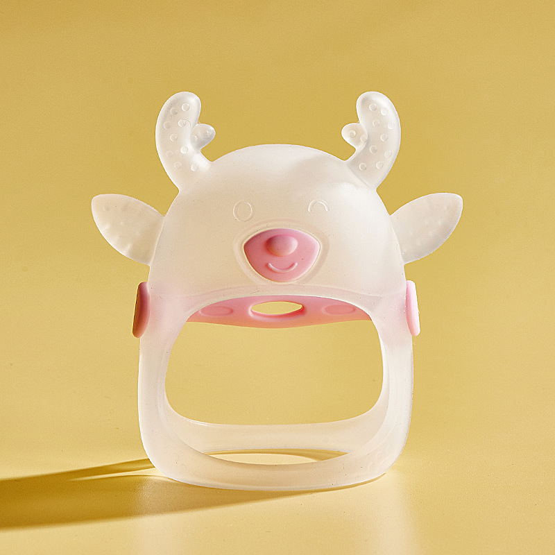 Newborn Deer Teether Silicone Baby Food Grade Teether Baby Molar Stick Teether Toy Manufacturer Wholesale