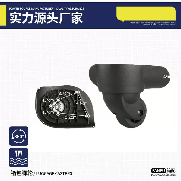 New Trolley Suitcase Accessories Niche Universal Wheel Waterproof Suitcase Wheel Versatile Luggage Pulley Roller