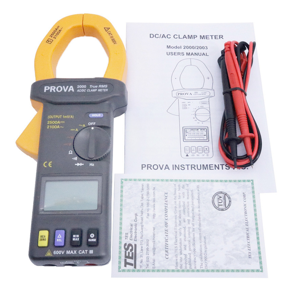 PROVA-2000交流/DC钳形表数字钳形表真均方根Prova2000