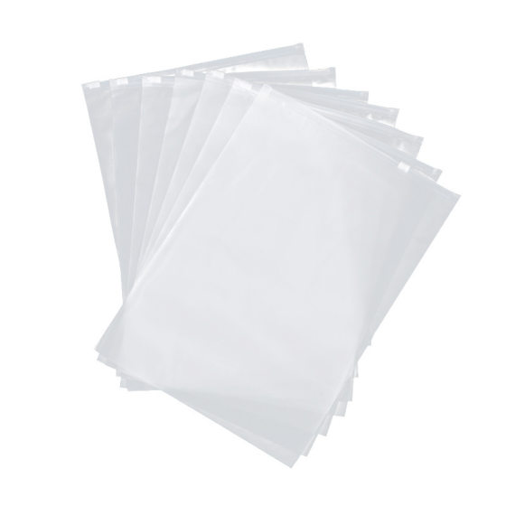 Width 30 Length 40PE Transparent Frosted Zipper Bag Pants Sweatshirt Clothing Packaging Bag Shoes Storage Bag Printable Logo